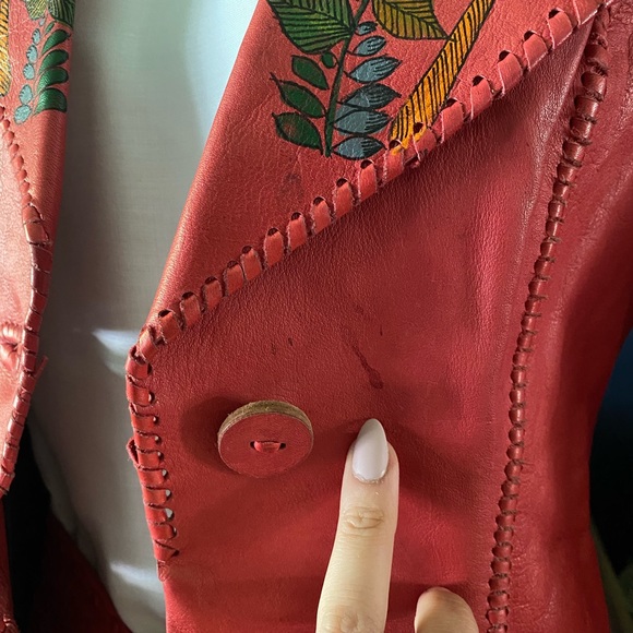 Leather Museum quality 1970s Char de Vazquez skirt suit - Picture 11 of 15